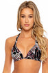 Luli Fama Night Glam Triangle Halter Top